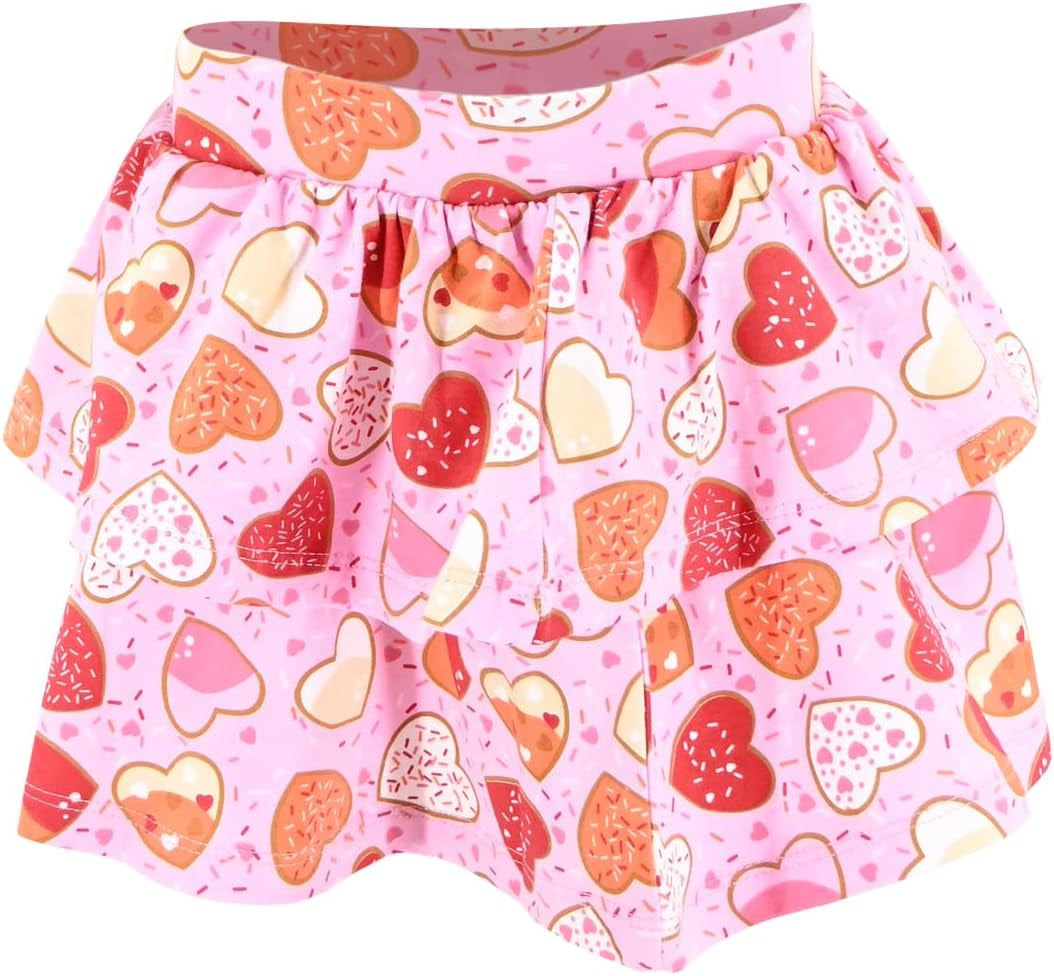 Girls Pink Love Is Magical Unicorn Skirt Set