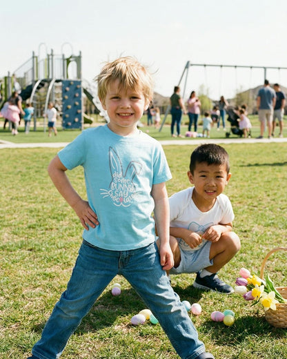 Boys Easter Bunny Chocolate Ears T Shirt