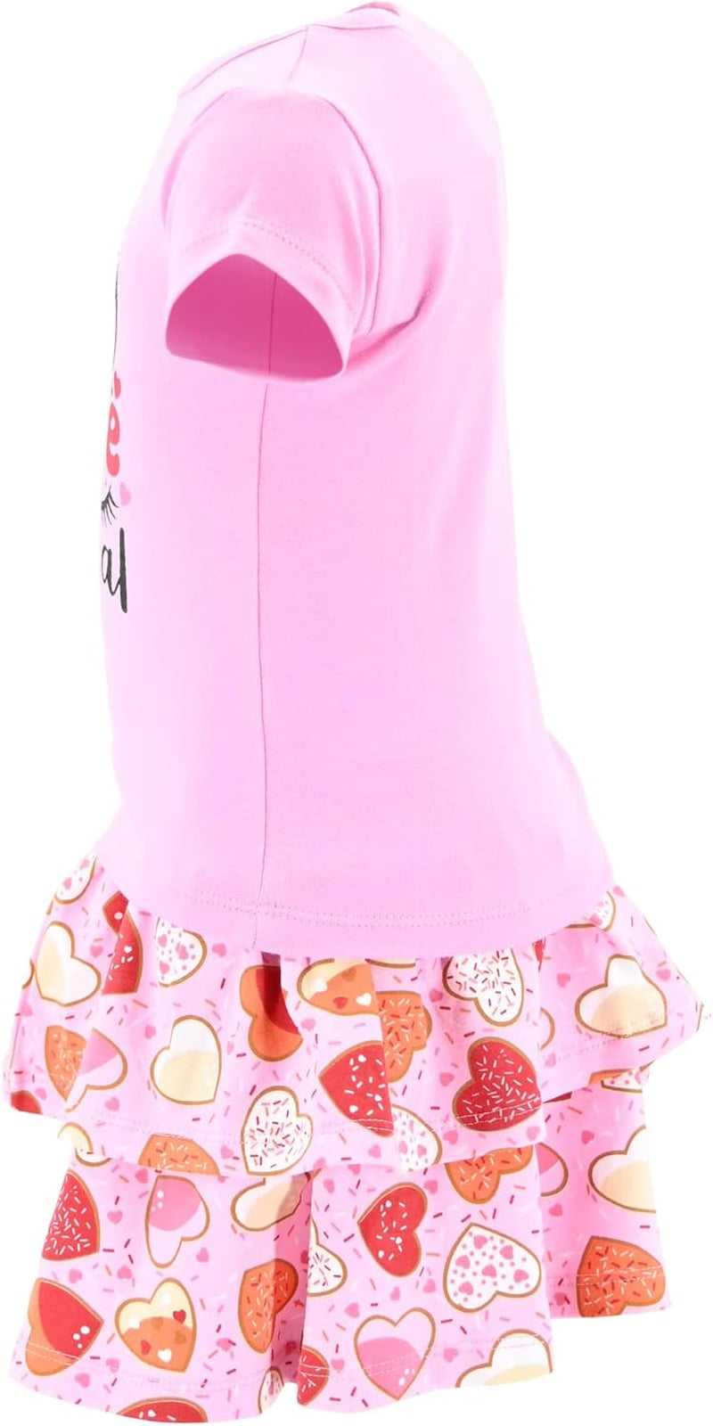 Girls Pink Love Is Magical Unicorn Skirt Set