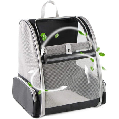 Bubble Backpack Pet Carrier for Cats and Small Dogs – Grey