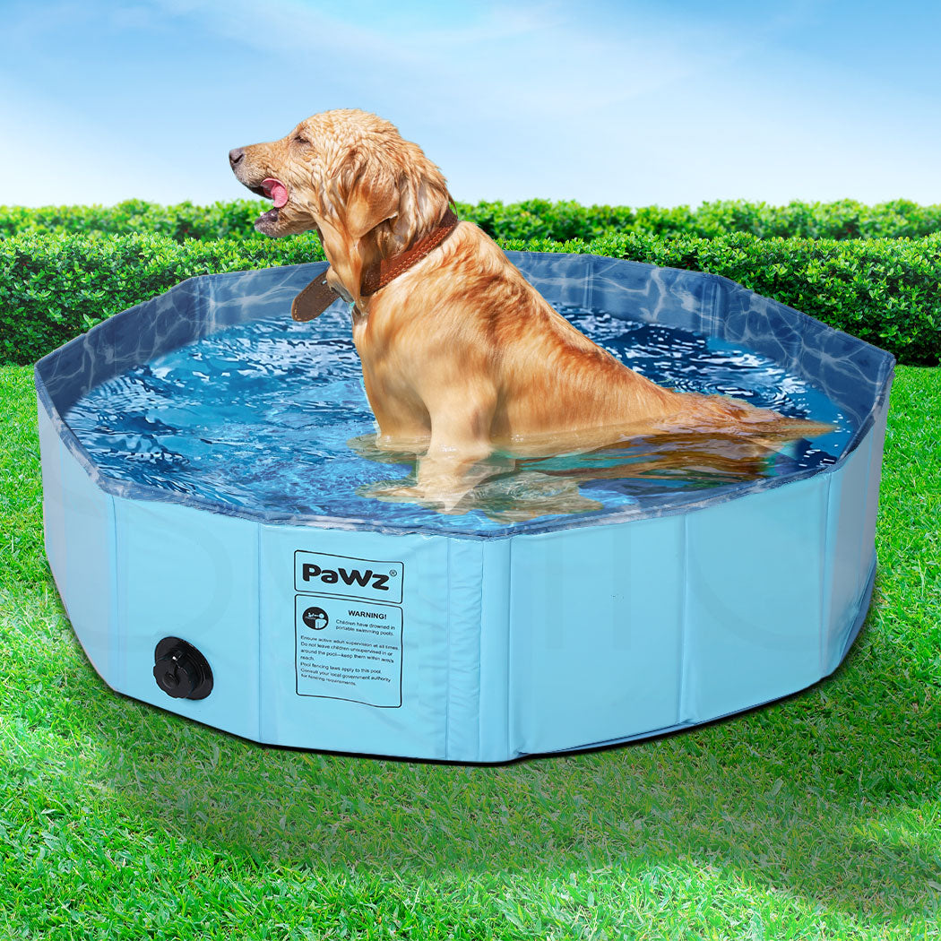 Pawz Dog Swimming Pool Cat Children Kids Washing Bath Tub Foldable Portable