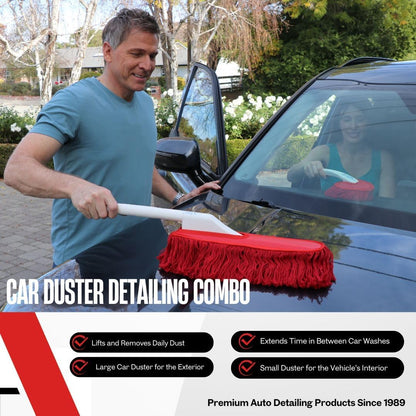 California Car Duster the Original Detailing Kit with Plastic Handle, Model Number: 62445, Red