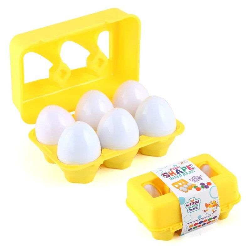 Egg Shaped Matching Shape Sorter Eggs Children Kids Baby Educational Toys Games