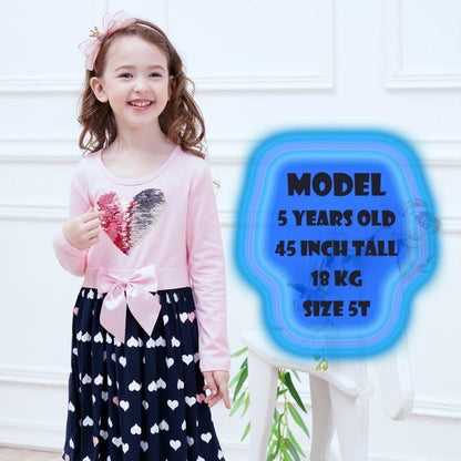 Toddler Flower Girl Dress Cotton Short Sleeve Navy Baby Girls Summer Dresses for 2-8 Years