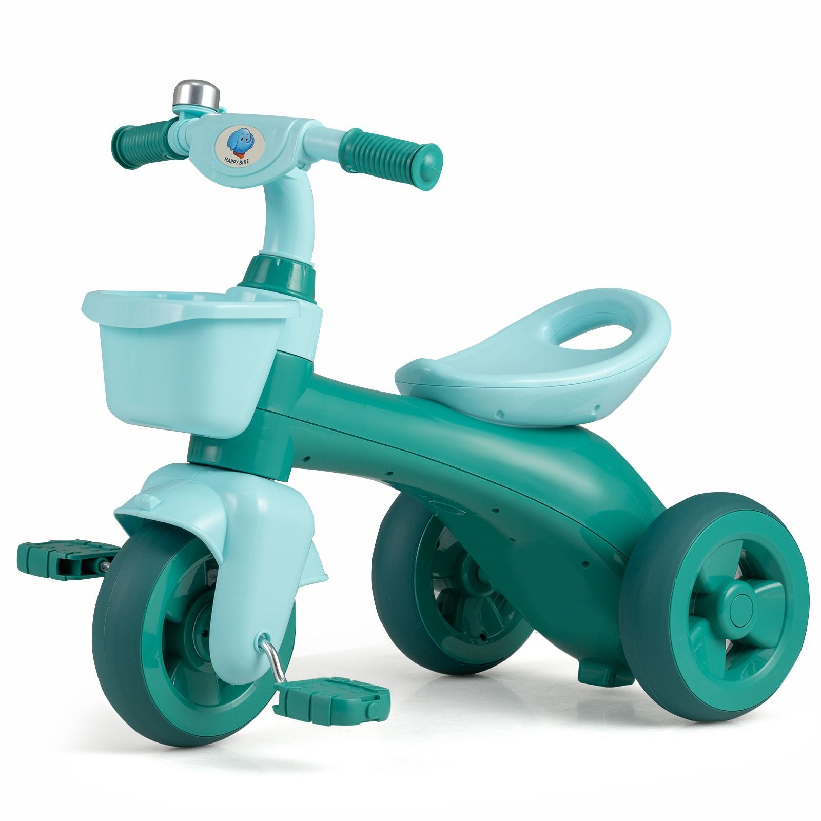 3-Wheel Children Balance Bike with Ergonomic Seat and Non-Slip Handle