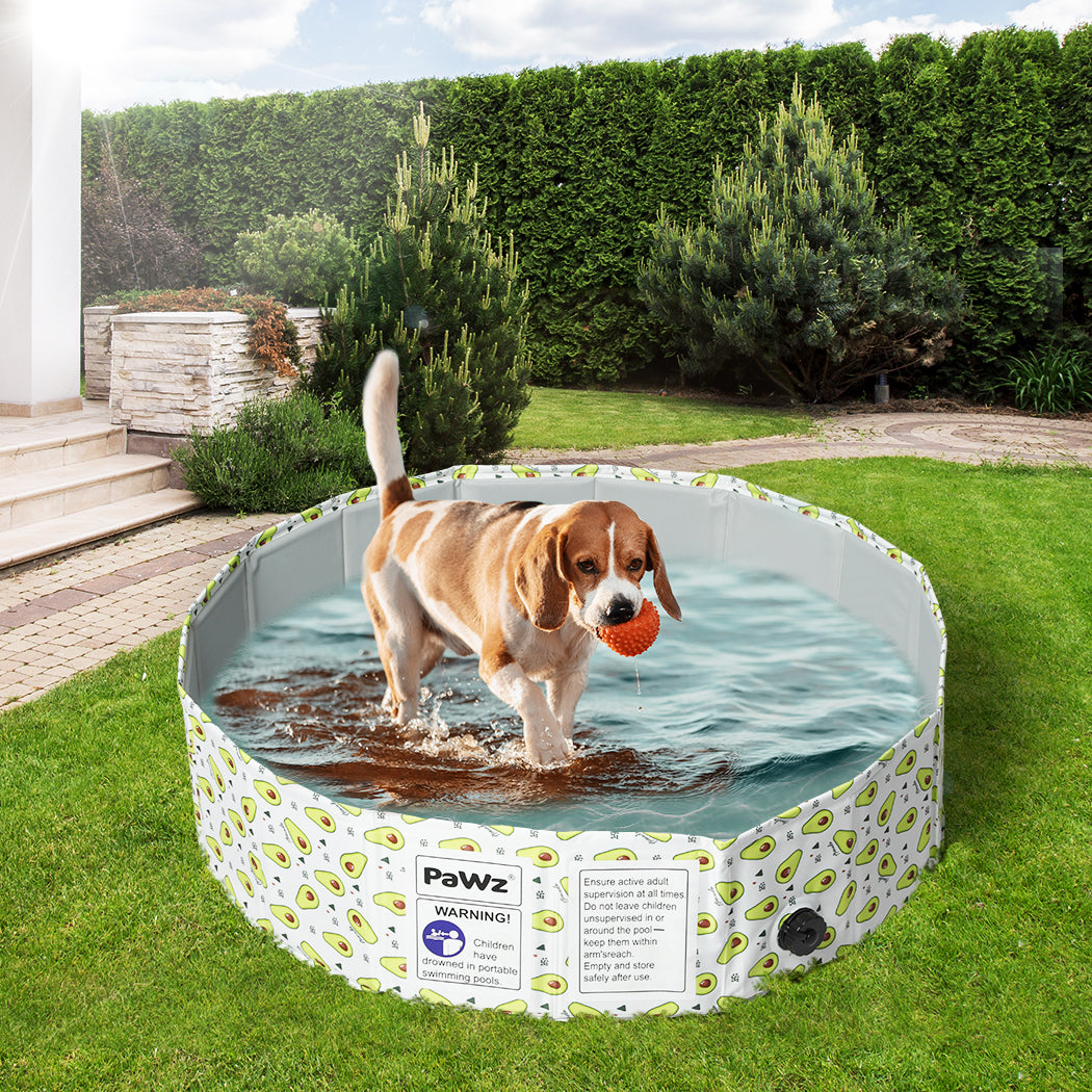 Pawz Dog Swimming Pool Cat Children Kids Washing Bath Tub Foldable Portable