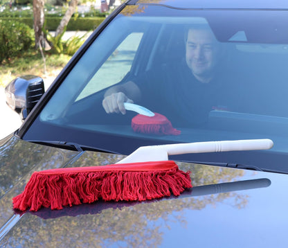 California Car Duster the Original Detailing Kit with Plastic Handle, Model Number: 62445, Red