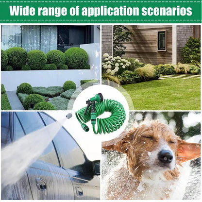 Telescopic Water Hose with Adjustable Nozzle Flexible Garden Sprinkler for Plant