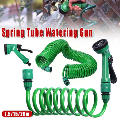 Telescopic Water Hose with Adjustable Nozzle Flexible Garden Sprinkler for Plant