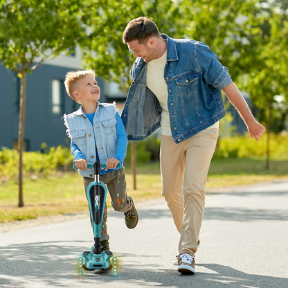 3-Wheel Kids Scooter with LED Wheels & Adjustable Handlebar