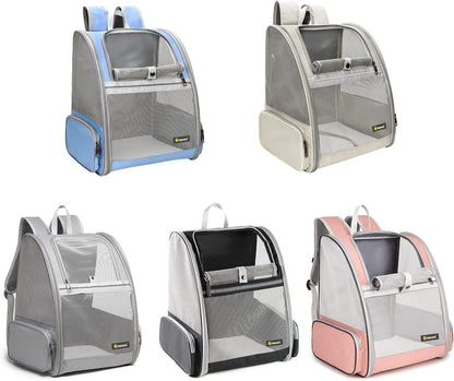 Innovative Traveler Bubble Backpack Pet Carriers for Cats and Dogs (Grey)