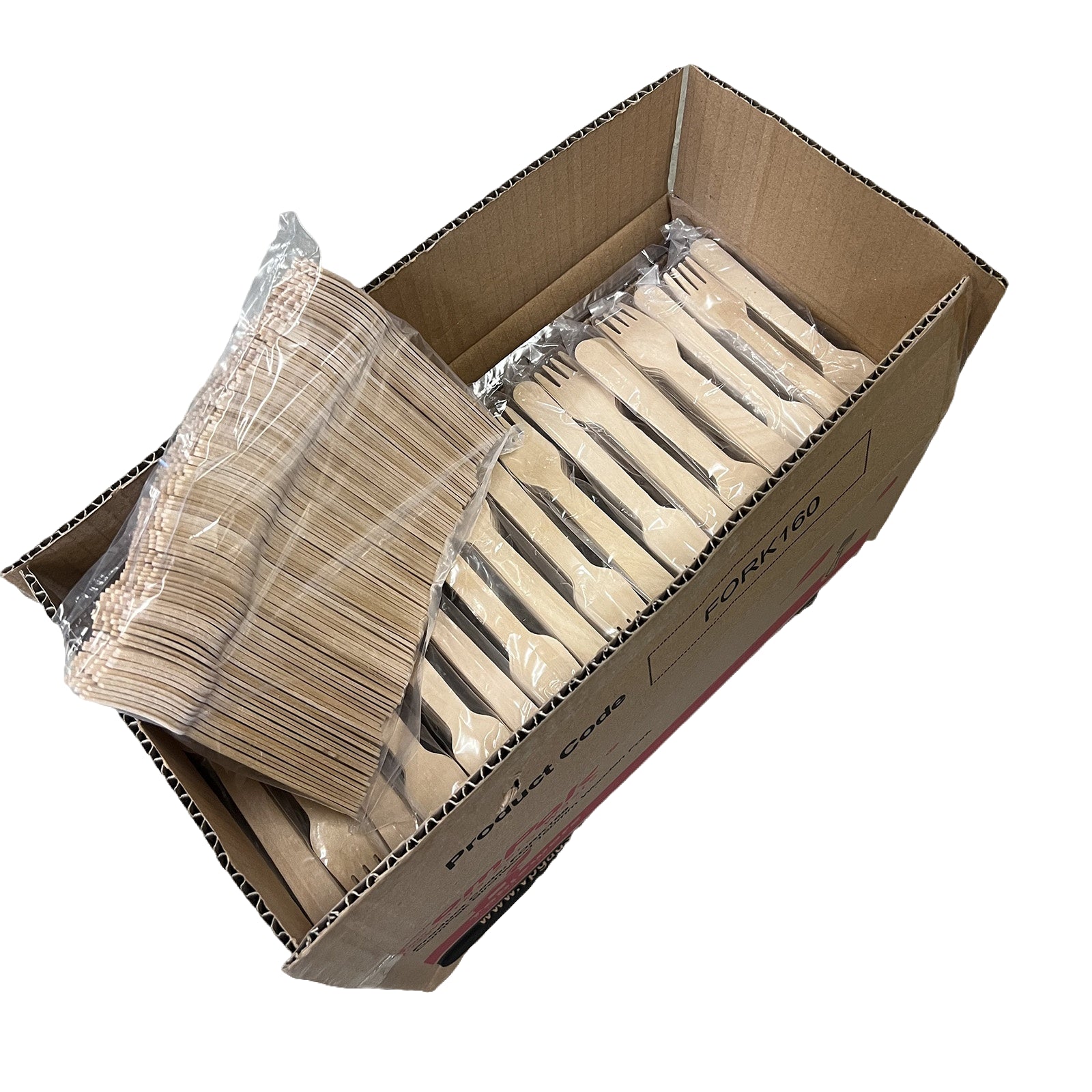 100-2000X Recycle Disposable Wooden Forks Eco Friendly Compostable Wedding Party