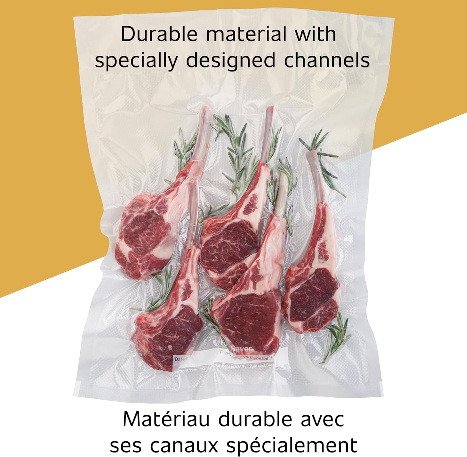 8" & 11" Vacuum Seal Rolls with Unique Multi Layer Construction, BPA Free, Multi-Pack Clear