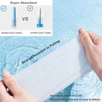 Disposable Face Towel, Cotton Tissue Soft Dry Wipes for Women, Simple Cleaning Facial Tissues Dry Wet Dual Portable Use for Sensitive Skin & Baby & Makeup Remover & Personal Care (6 PACK=600PCS)