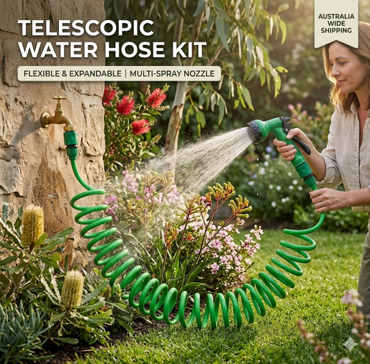 Expandable Garden Hose 15m – Flexible Water Hose with Spray Nozzle
