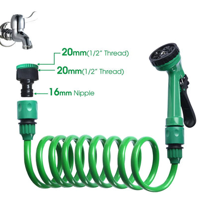 Telescopic Water Hose with Adjustable Nozzle Flexible Garden Sprinkler for Plant