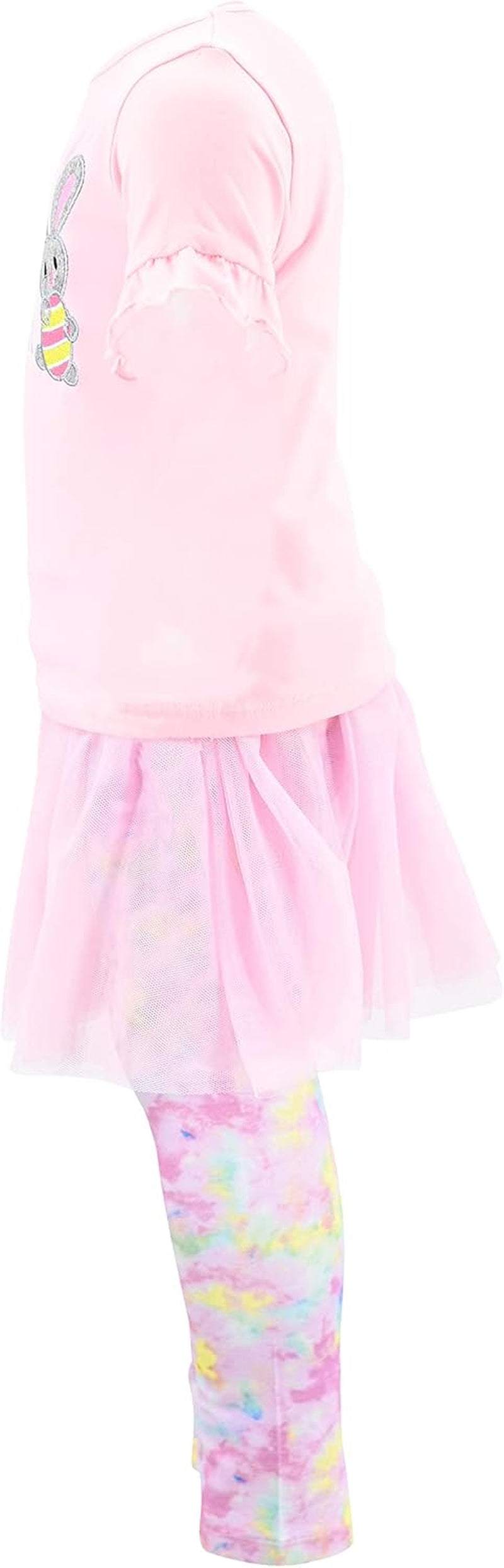 Girls Happy Easter Tutu 2 Piece Legging Set Outfit
