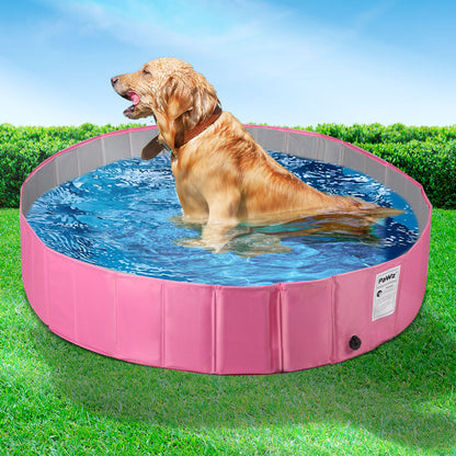 Pawz Dog Swimming Pool Cat Children Kids Washing Bath Tub Foldable Portable