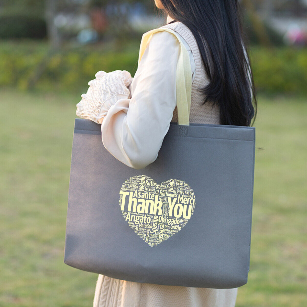 25 Reusable Nonwoven Fabric Shopping Tote Bag Eco Friendly Grocery Bag AU Pack