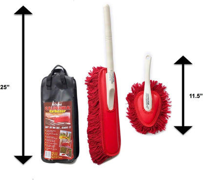 California Car Duster the Original Detailing Kit with Plastic Handle, Model Number: 62445, Red